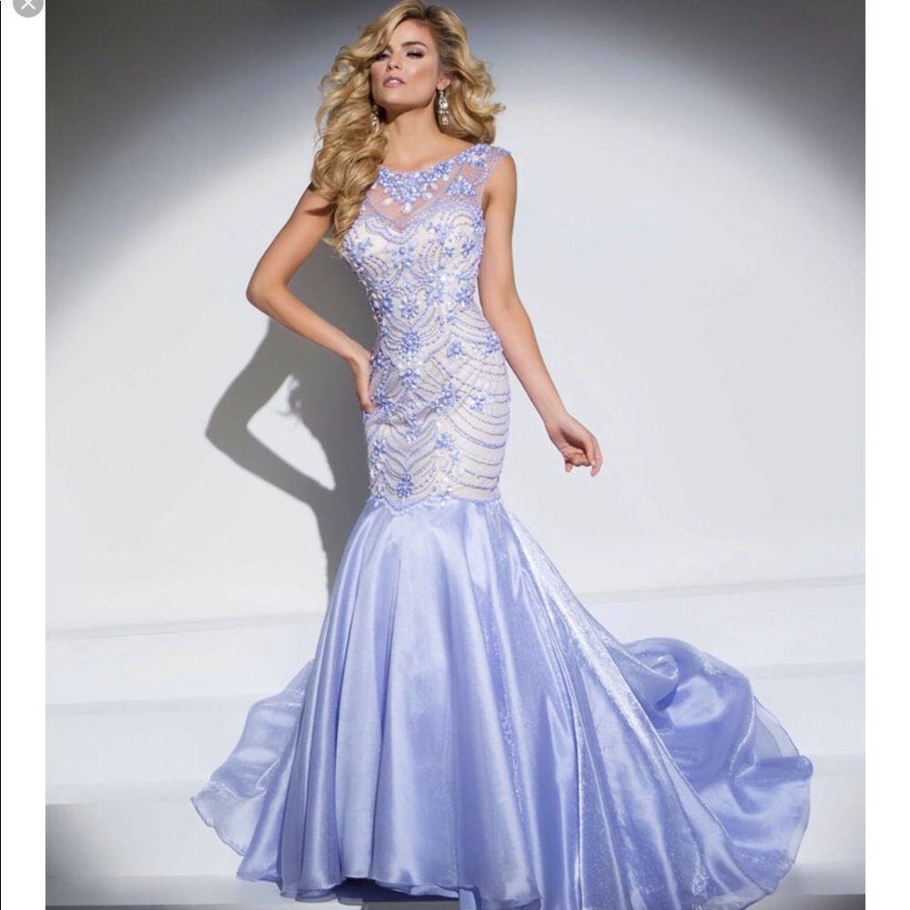 Tony Bowls Lilac Mermaid Prom dress
